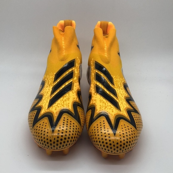 Mens adidas PrimeKnit Boost Ultra Freak 22 Football Cleats Gold GZ0469 - Picture 3 of 4